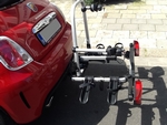 Fiat 500 Abarth Essesse met Uebler Fietsdrager